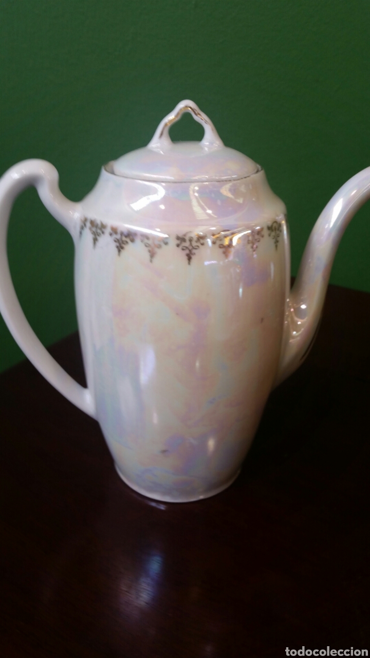 Antig&uuml;edades: Cafetera de porcelana francesa - Foto 2