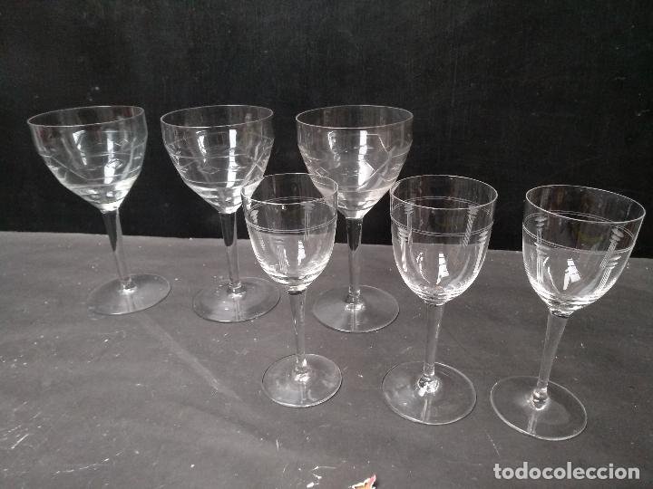 4 copas antiguas de cava - Compra venta en todocoleccion