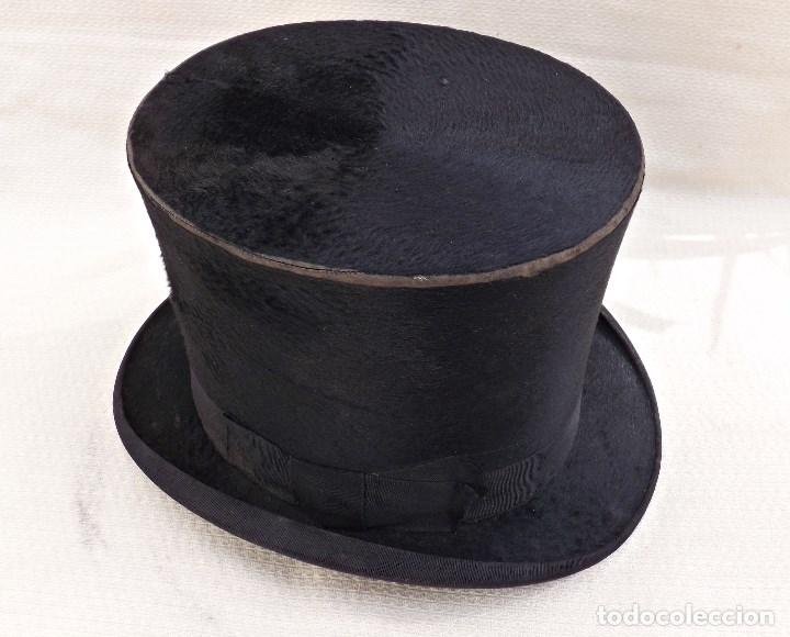 Antig&uuml;edades: ANTIGUO SOMBRERO DE COPA - Foto 4