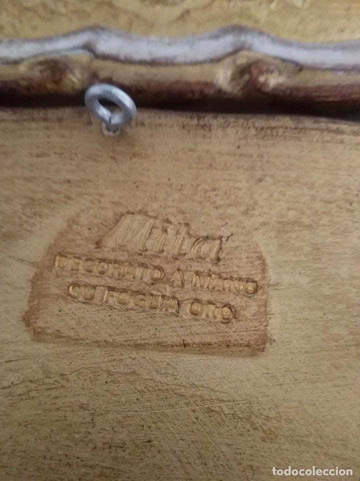 Antig&uuml;edades: Bandeja de madera pintadas a mano - Foto 3