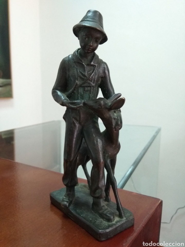 Antig&uuml;edades: Figura bronce centroeuropeo (Morral) - Foto 2