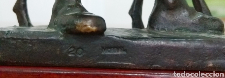 Antig&uuml;edades: Figura bronce centroeuropeo (Morral) - Foto 4