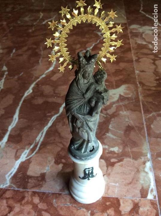 Antig&uuml;edades: Virgen del Pilar antigua 22cm. - Foto 1