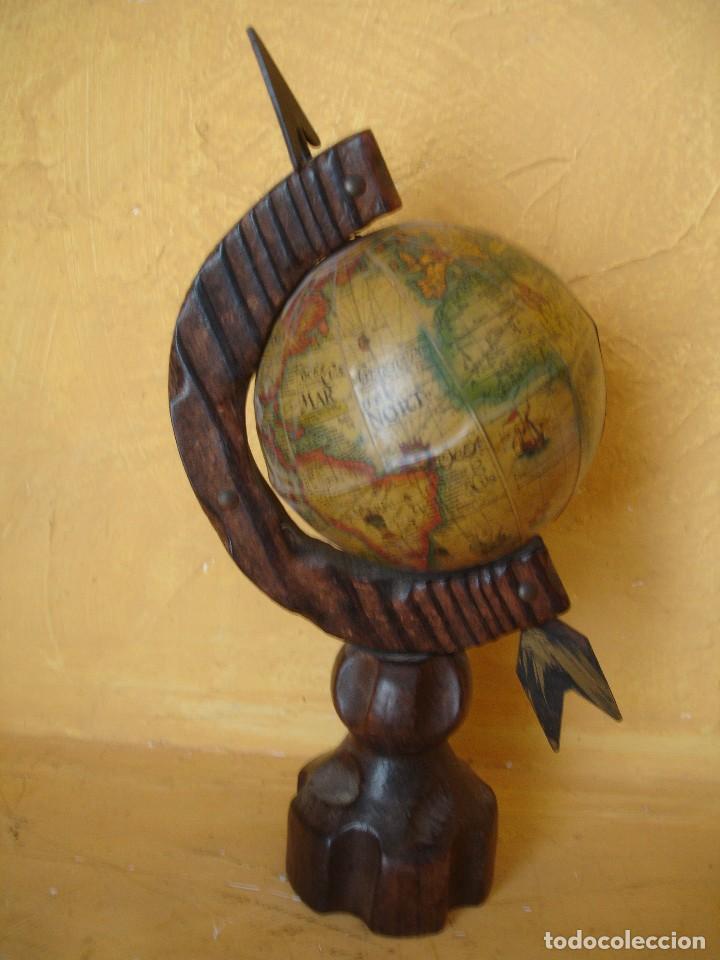 Oggetti Antichi: BOLA ANTIGUA DEL MUNDO A&Ntilde;OS 70 35CM