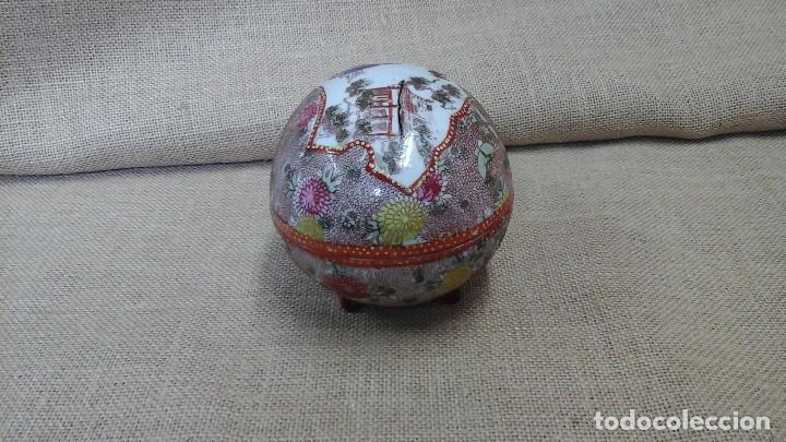Antigüedades: Bombonera en porcelana japonesa . Años 30-40 .Marcada - Foto 3 - 120467451