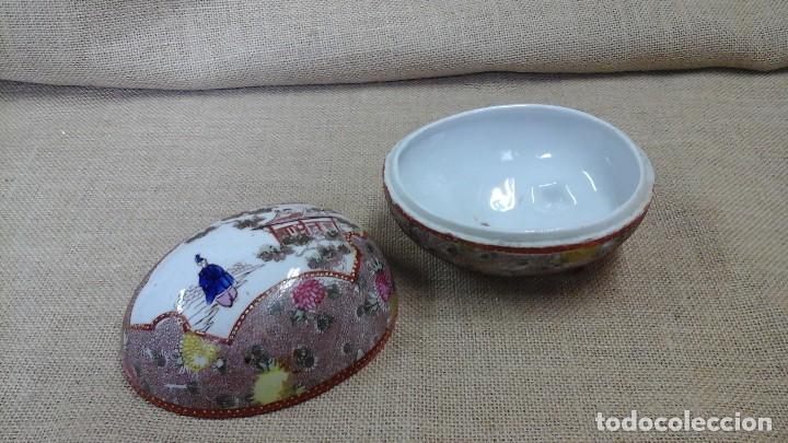 Antigüedades: Bombonera en porcelana japonesa . Años 30-40 .Marcada - Foto 4 - 120467451