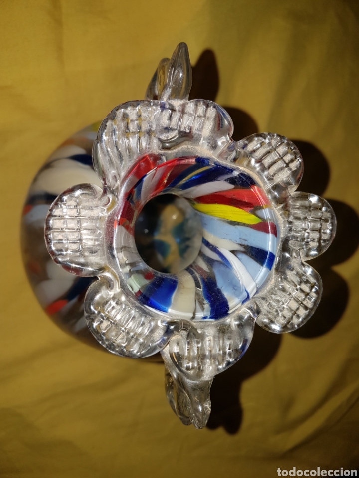 Antig&uuml;edades: Antiguo jarron cristal de murano - Foto 3
