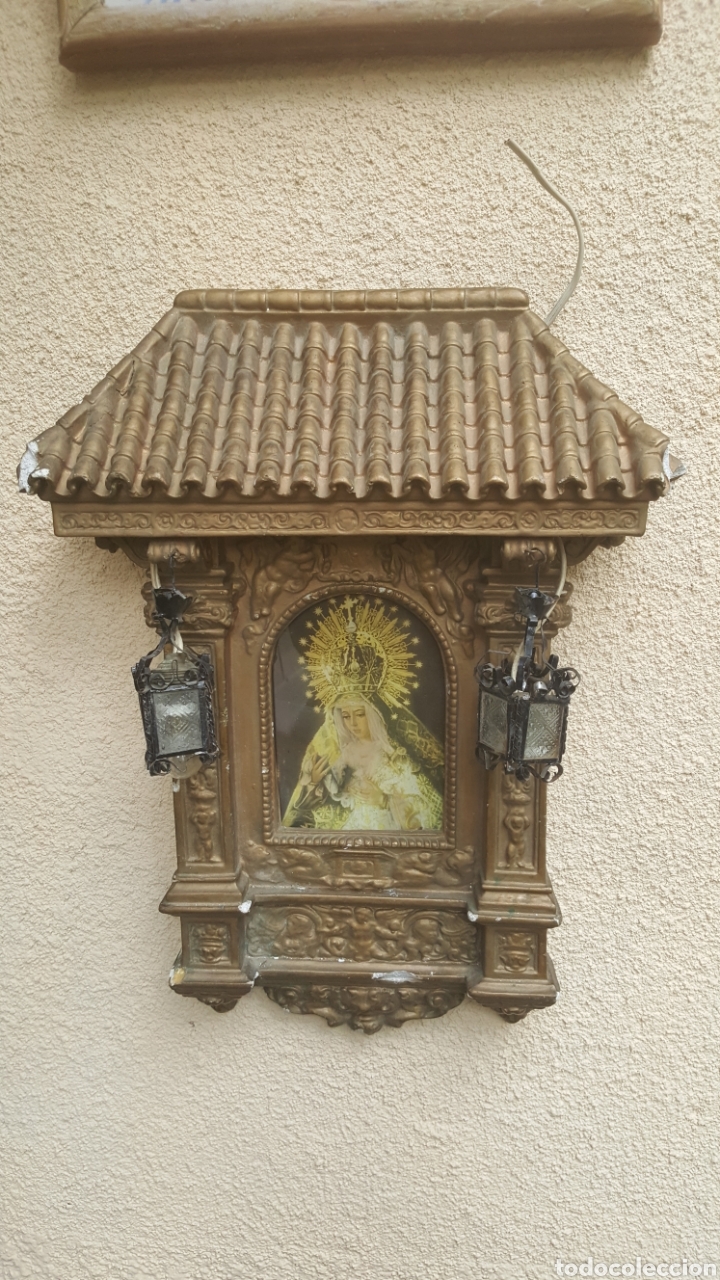 Antig&uuml;edades: Capilla virgen en escayola - Foto 1