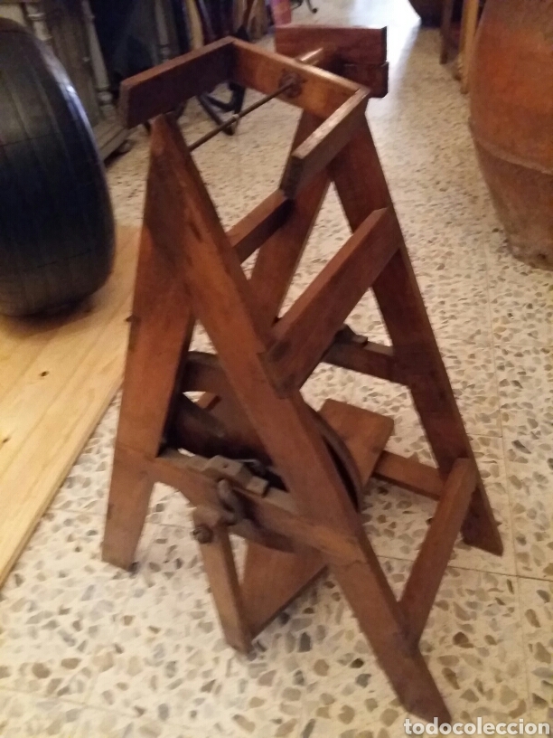 Antig&uuml;edades: Hiladora antigua de madera - Foto 4