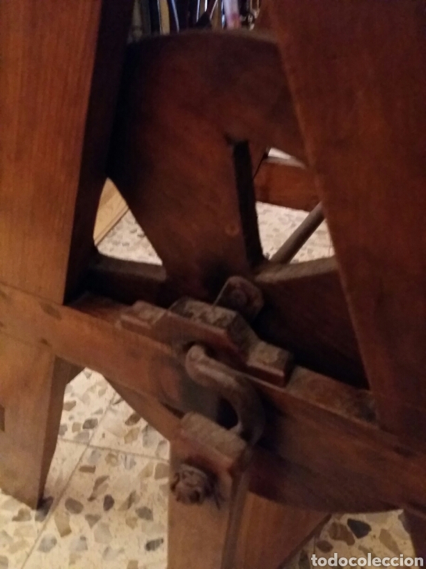 Antig&uuml;edades: Hiladora antigua de madera - Foto 5