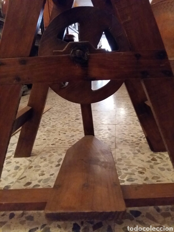Antig&uuml;edades: Hiladora antigua de madera - Foto 7