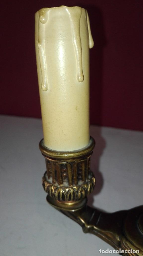 Antig&uuml;edades: LAMPARA BRONCE ALADINO VELA - Foto 7