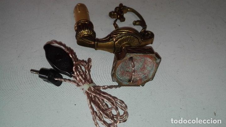 Antig&uuml;edades: LAMPARA BRONCE ALADINO VELA - Foto 11