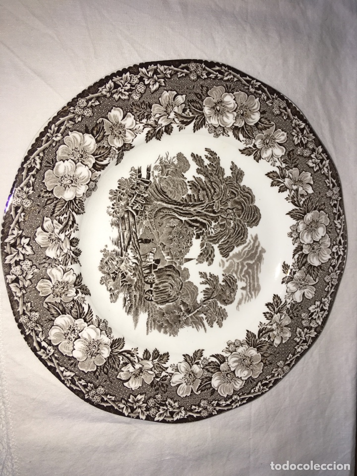 Antig&uuml;edades: Plato de loza inglesa - Foto 1