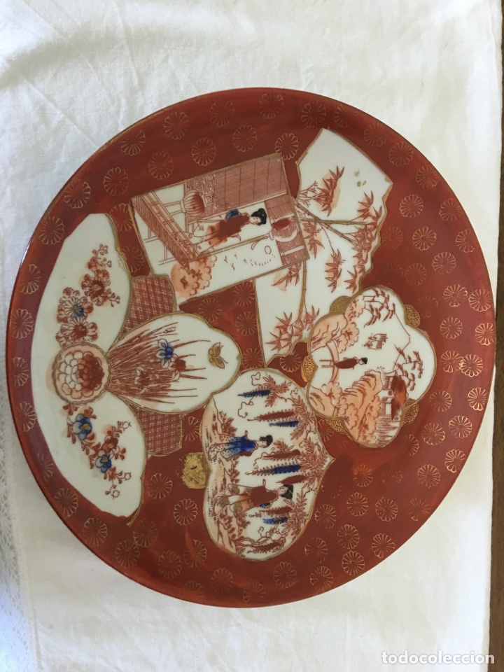 Antig&uuml;edades: Plato de porcelana china - Foto 1