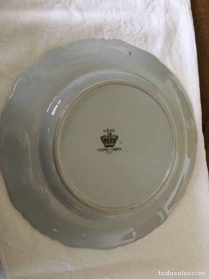 Antig&uuml;edades: Plato de porcelana antiguo ingl&eacute;s - Foto 2