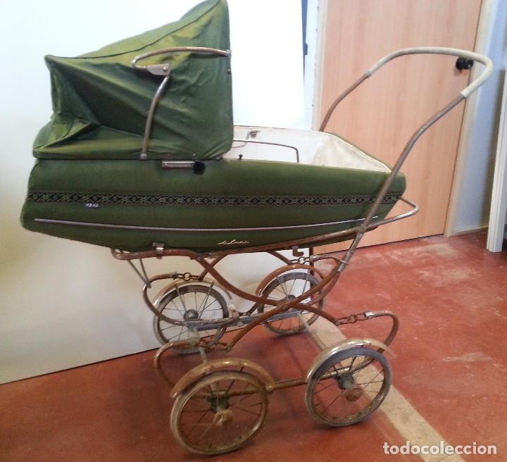 Antiquit&eacute;s: Carrito de beb&eacute;. A&ntilde;os 70. Sillita de paseo antigua. Marca JANE