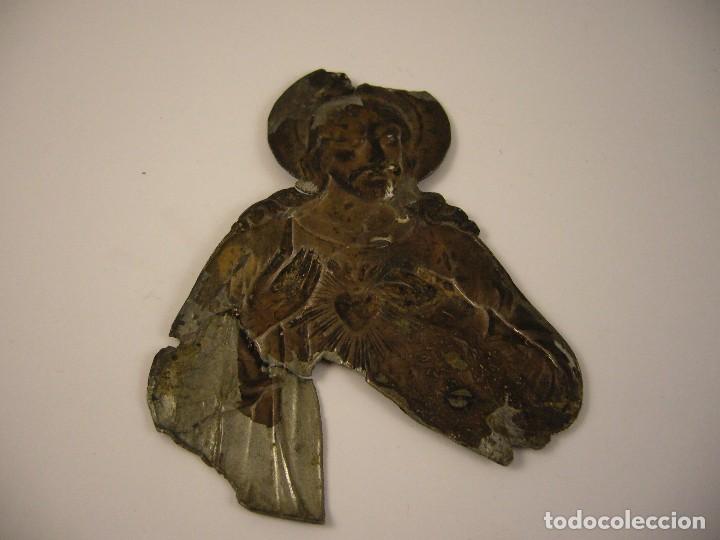 Antig&uuml;edades: Antigua chapa jesucristo - Foto 1