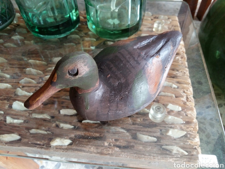 Antig&uuml;edades: Pato de madera peque&ntilde;o - Foto 1