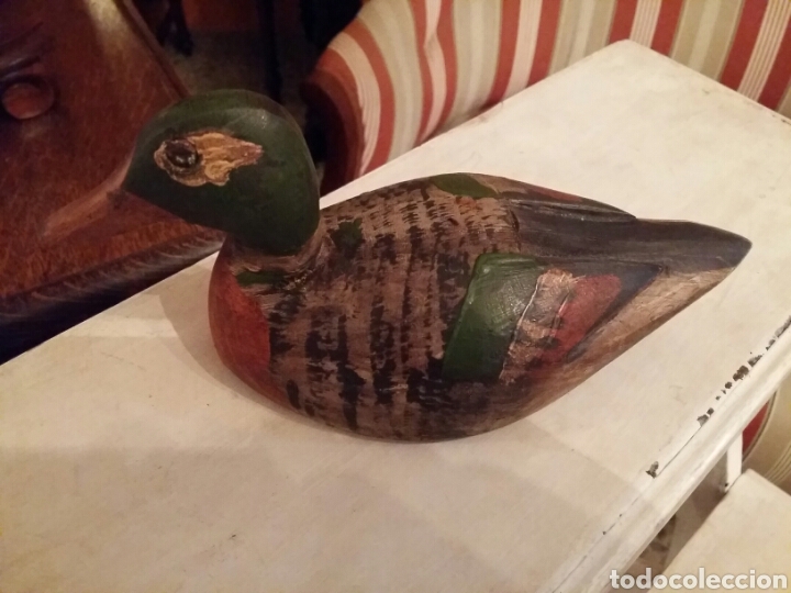 Antig&uuml;edades: Pato de madera peque&ntilde;o - Foto 2