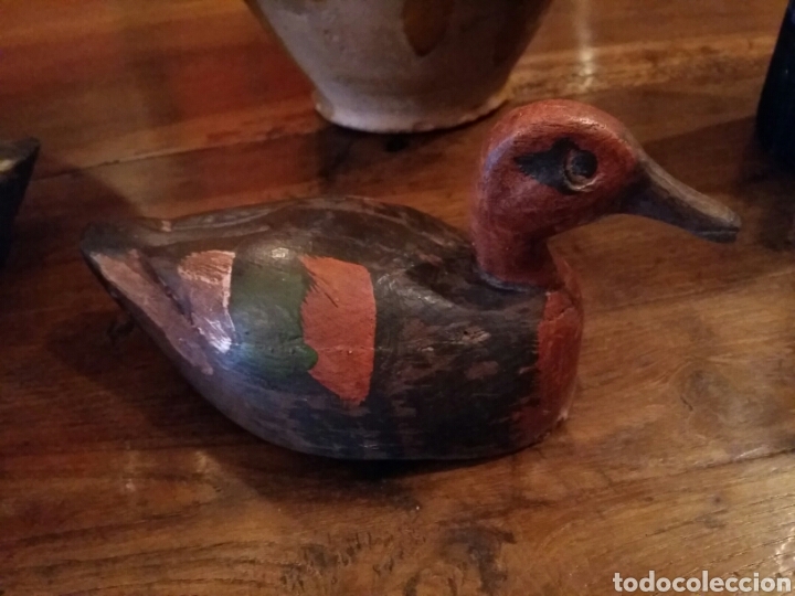 Antig&uuml;edades: Pato de madera peque&ntilde;o - Foto 4