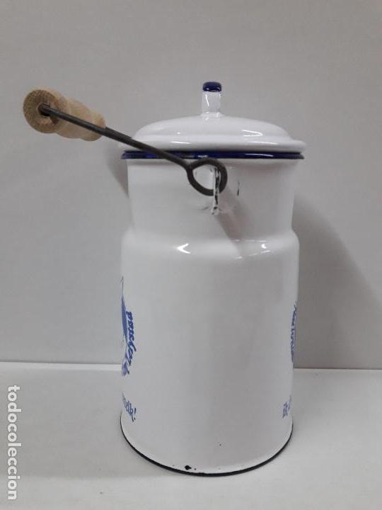 Antig&uuml;edades: LECHERA ESMALTADA . MADE IN POLAND - Foto 3