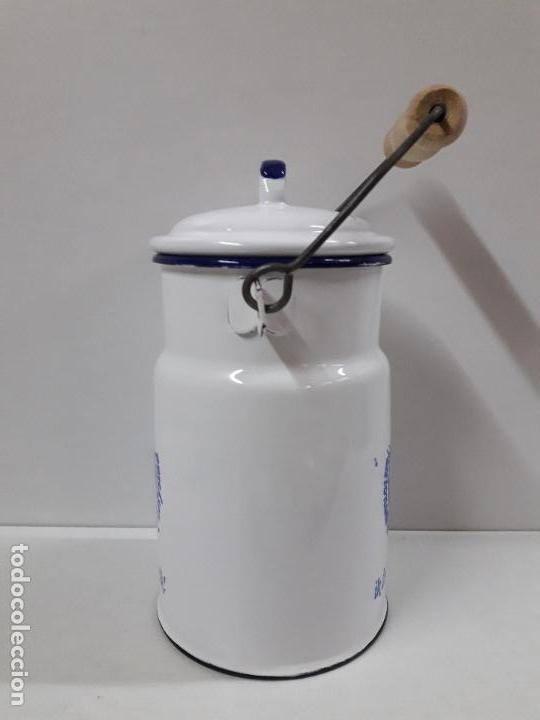 Antig&uuml;edades: LECHERA ESMALTADA . MADE IN POLAND - Foto 4