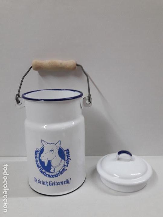 Antig&uuml;edades: LECHERA ESMALTADA . MADE IN POLAND - Foto 5