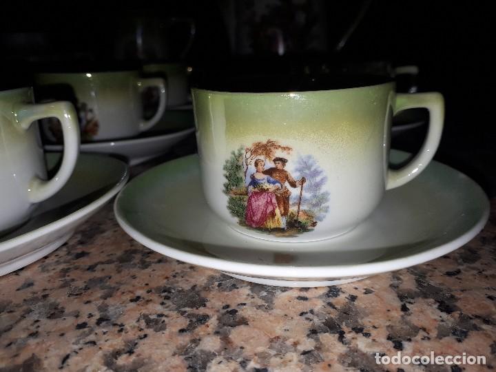 Antig&uuml;edades: antiguo juego de cafe, efectos anacarados - Foto 3