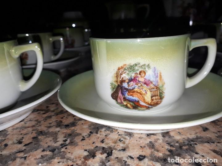 Antig&uuml;edades: antiguo juego de cafe, efectos anacarados - Foto 4
