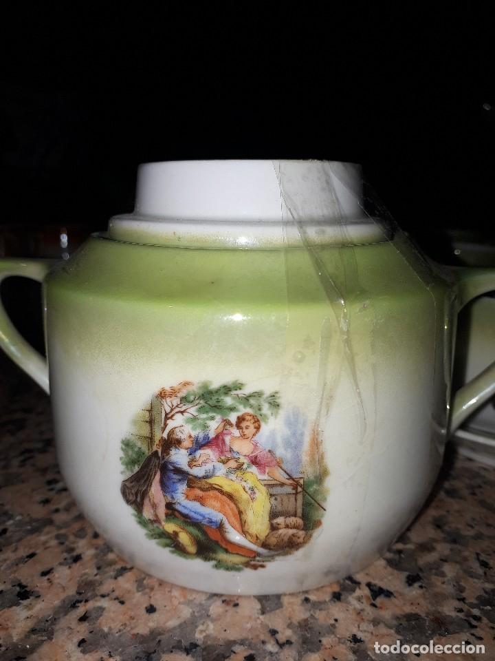 Antig&uuml;edades: antiguo juego de cafe, efectos anacarados - Foto 8