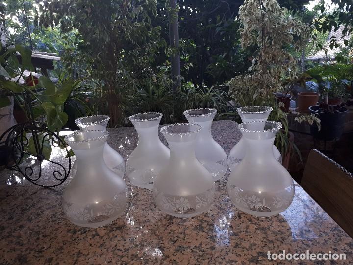 Antig&uuml;edades: antiguo juego de 7 tulipas - Foto 1