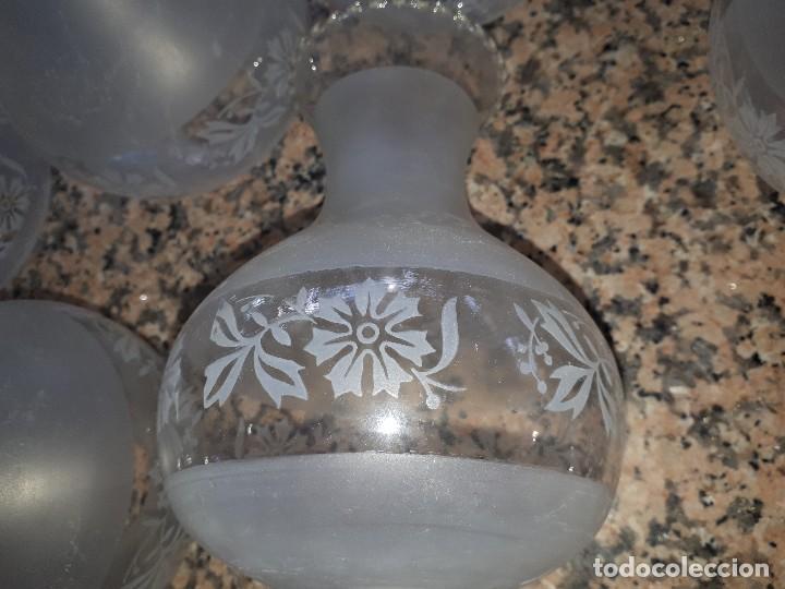 Antig&uuml;edades: antiguo juego de 7 tulipas - Foto 3