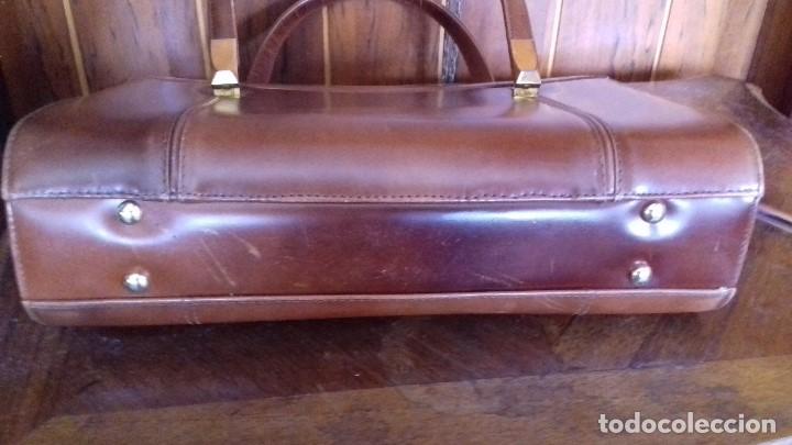 Antig&uuml;edades: ANTIGUO BOLSO MARRON. - Foto 5