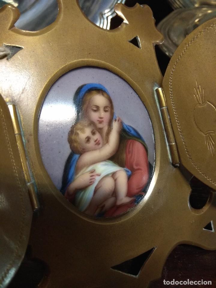 Antig&uuml;edades: Capilla Esmalte Virgen con el Ni&ntilde;o - Foto 3