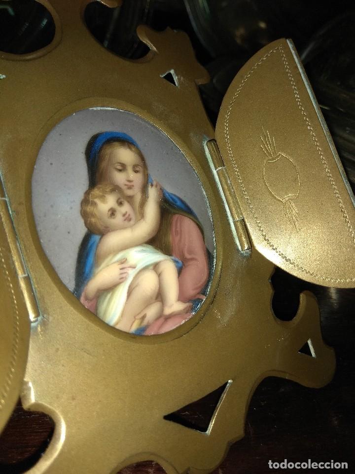 Antig&uuml;edades: Capilla Esmalte Virgen con el Ni&ntilde;o - Foto 4