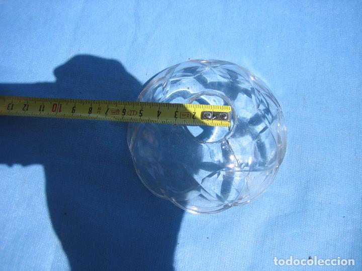 Antig&uuml;edades: Antiguo platillo de lampara de cristal - Foto 3
