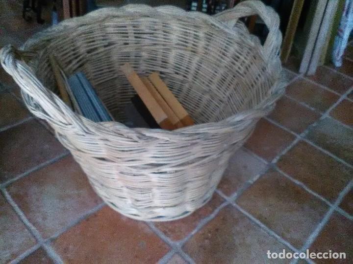 Antig&uuml;edades: Cesto de mimbre - Foto 1