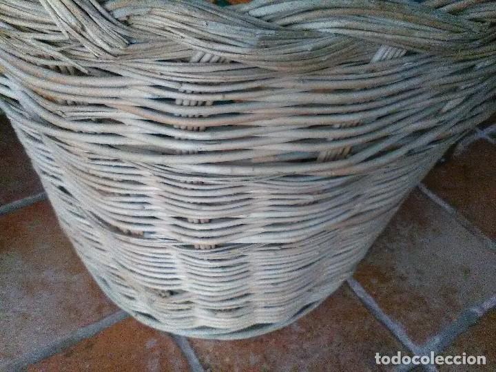 Antig&uuml;edades: Cesto de mimbre - Foto 2