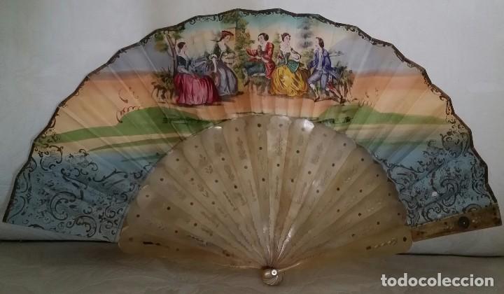 Antig&uuml;edades: ABANICO ANTIGUO S XIX - Foto 1