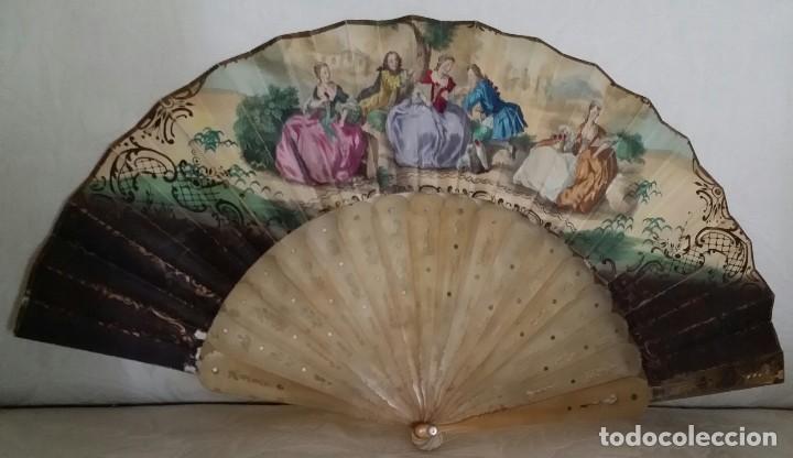 Antig&uuml;edades: ABANICO ANTIGUO S XIX - Foto 3
