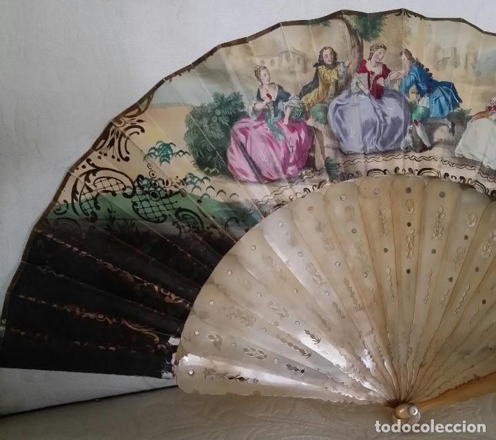 Antig&uuml;edades: ABANICO ANTIGUO S XIX - Foto 4