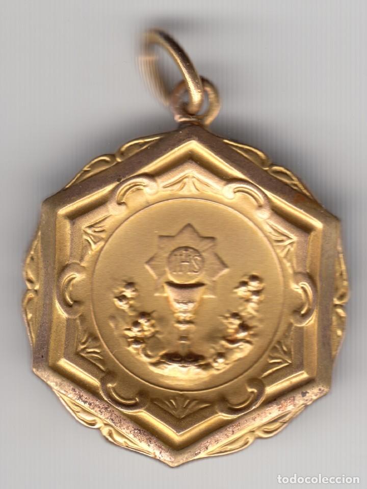 Antig&uuml;edades: MEDALLA RECUERDO PRIMERA COMUNION - Foto 1