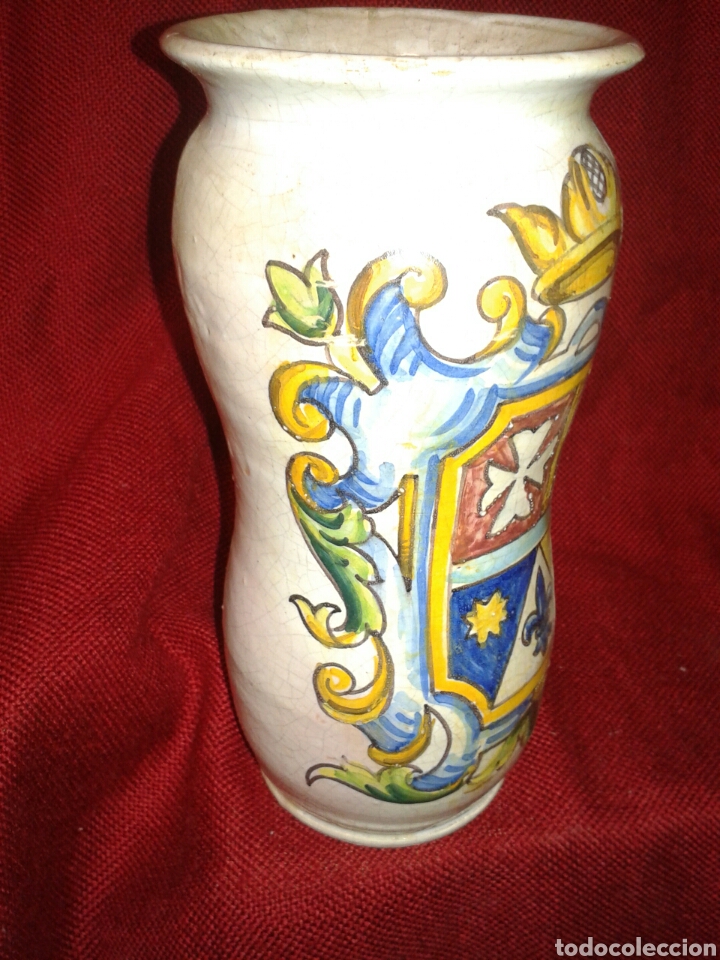 Antig&uuml;edades: ALBARERO EN CERAMICA ESMALTADA - Foto 3