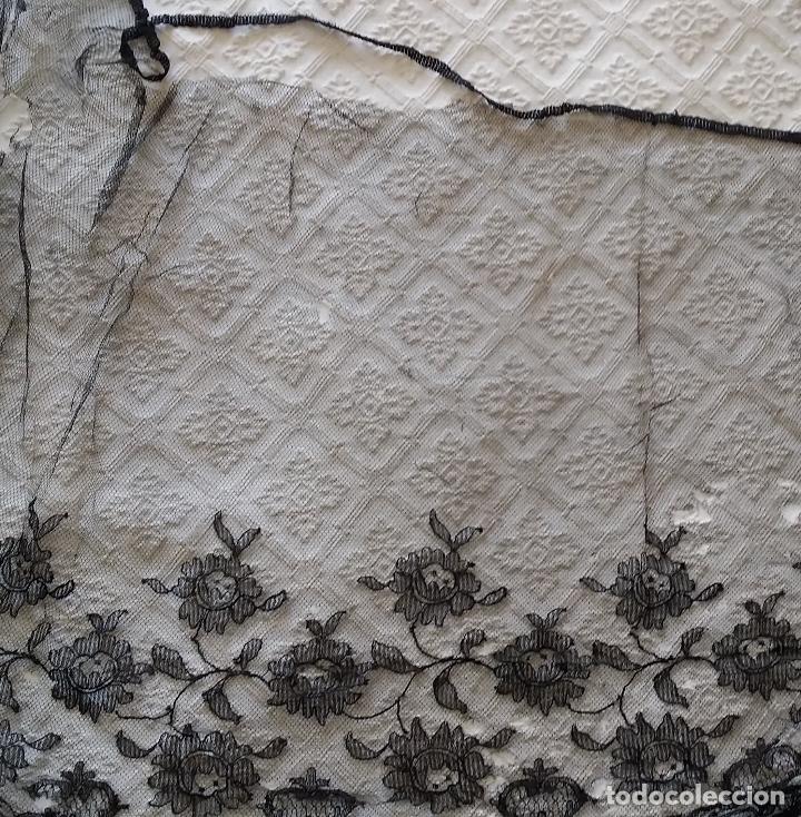 Antig&uuml;edades: Antiguo encaje negro - Foto 4