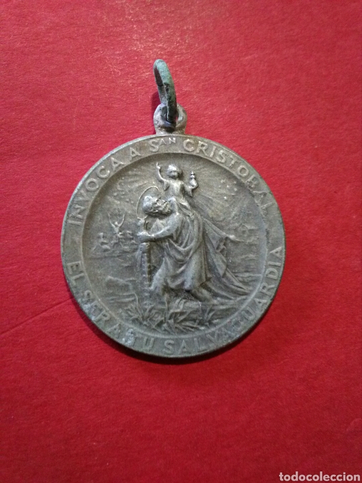 Antig&uuml;edades: MEDALLA DE SAN CRISTOBAL. 2,5 CM. - Foto 1