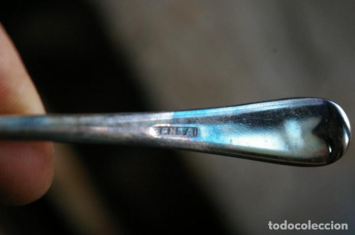 Antig&uuml;edades: Juego ingles de cucharas de alpaca - Foto 5
