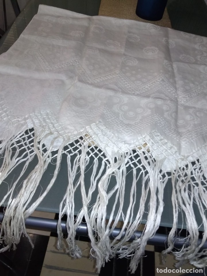 Antiguidades: TOALLA DE LINO ADAMASCADO 100 %