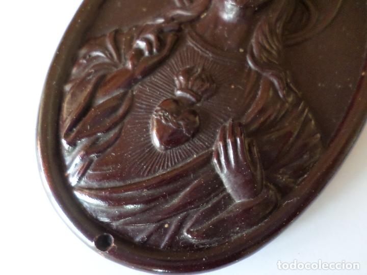 Antig&uuml;edades: CORAZON DE JESUS DE BAQUELITA - Foto 3