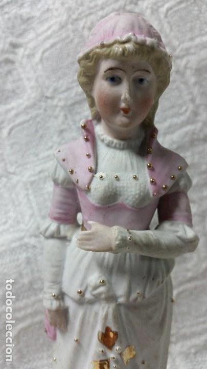 Antig&uuml;edades: Antigua figura de biscuit - Foto 2